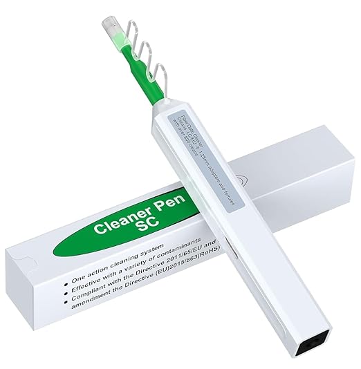 Fiber Optic Connector Cleaning Pen,Fiber Optic Cleaner Pen for 2.5mm Ferrules SC,FC,ST,SC/APC and FC/APC,800+ Clean Times