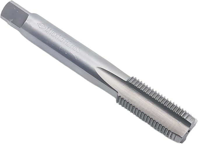 Metric Thread Tap, M16 X 1.5 HSS Machine Right Hand Thread Tap M16 X 1.5mm
