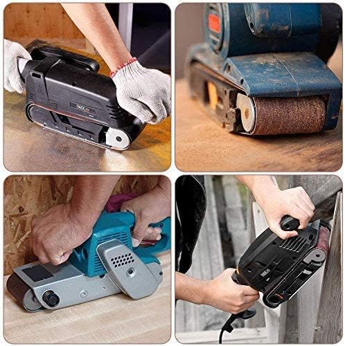 24 Pack 2-1/2x16-inch Sanding Belts, Aluminum Oxide Abrasive Sandpaper for 2.5 x 16 Belt Sander, 6 Each of 40 80 120 240 Grits