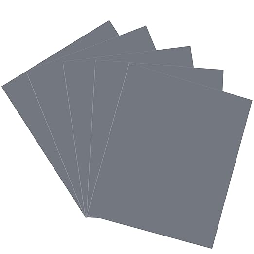7000 Grit Sandpaper, 9 x 11 Inch Wet Dry Sand Paper Hand Abrasive Sanding Sheets for Wood Metal Automotive Sanding and Polishing, Extra Fine - 5 Sheets
