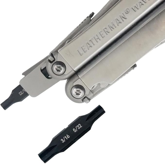 Security Bit Kit Set with Clutch Screwdrivers #3/16?쓆nd 5/32" Bit for Leatherman, Replacement Double-Ended Flat Screwdriver Bits for Leatherman Multi-Tool Accessories,S2 Steel (2Pack)