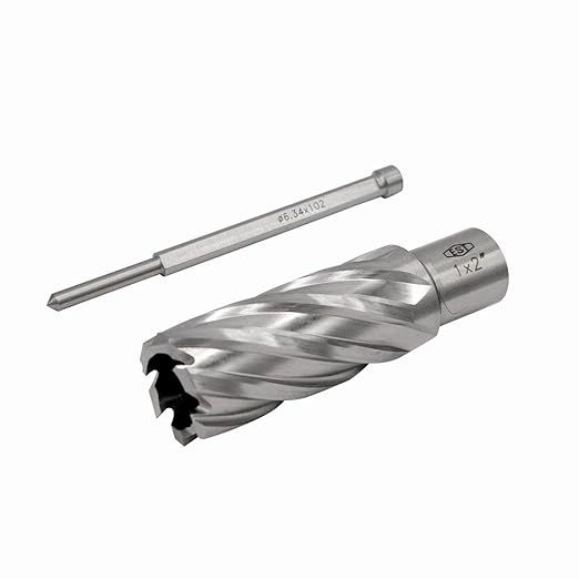 HSS M2AL Annular Cutter 2" DOC with 3/4" Weldon Shank for Magnetic Drill Press by EST (D1 X 2")