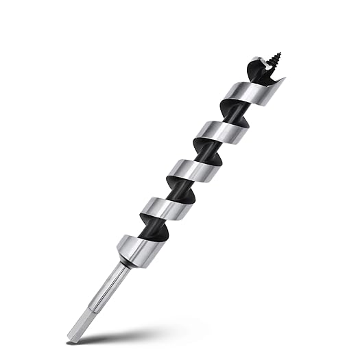 1-1/4 x 11.8 inch Auger Drill Bit for Wood,32mmx300mm Hex Shank Ship Auger Bit for Soft Wood, Hard Wood, Plastic, Composite Materials and DIY Projects