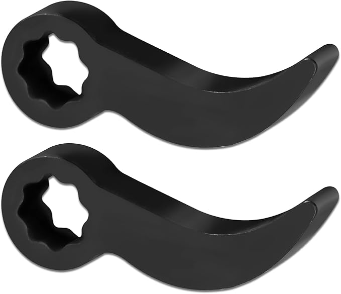 2 Pcs Pry Bar Wrench Adaptor Head - Octagonal Crowbar Adapter Head Tools Fits 1/2" Drive Ratchets, Half Shaft Removal Car Repairing Tools for Tight Spaces
