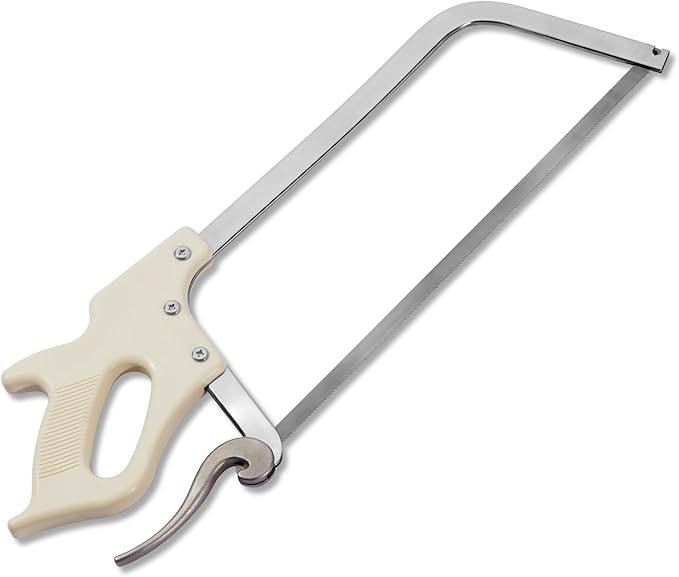 KATA Meat Bone Saw for Butchering: 17.5-inch Hand Saw Butcher Saw for Meat Bone Cutting - Meat Saw for Butchering at Home with SK5 Blade - Handsaws for Meat Processing, Processed Livestock and Game
