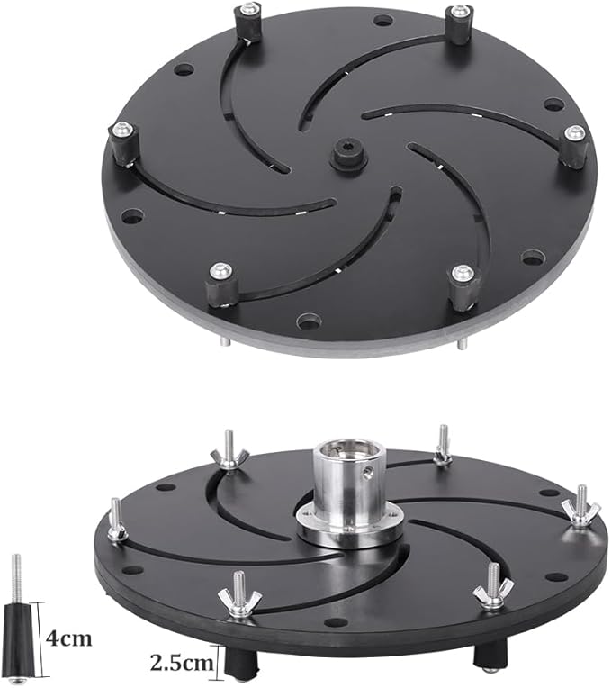 YUEWO Woodworking Lathe Chuck Self-Centering Centrifugal Longworth Chuck Wood Rotary Lathe Chuck Aluminum Alloy for Milling Machine Grinders Bowls Plates M33*3.5 Thread (14 Inch)