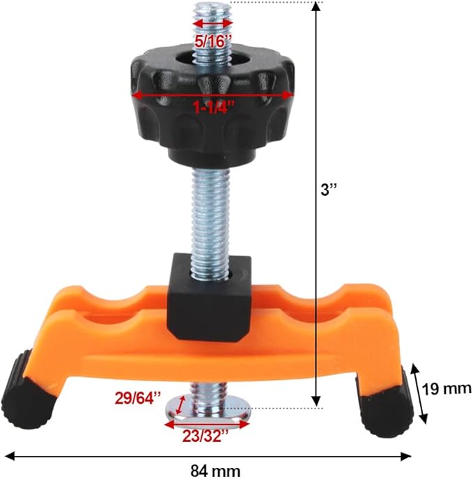 O'SKOOL Multi-Positionable T-Track Hold Down Clamp Kit for CNC Router, Metalworking and Woodworking T-Slot T-Track, 2 Pack, TT13