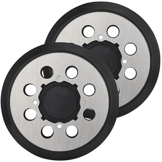 GripIt Sanding Pad 52998: Firm, 5", Hook, 8 Hole, Low Profile, 4 Hole Attachment (2-Pack)