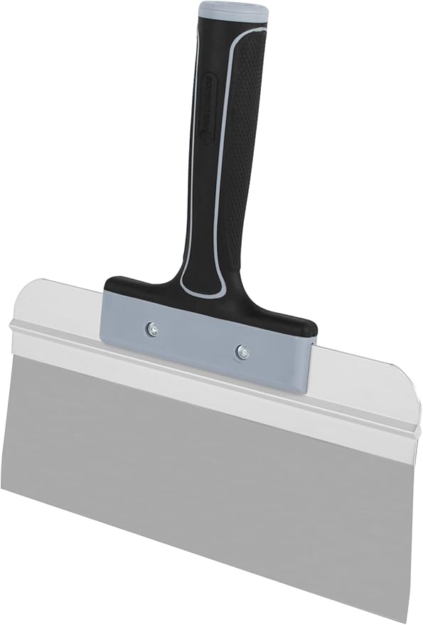 ROLLINGDOG 10 Inch Taping Knife - Drywall Taping Knife,Threaded End Can be Attached to Extension Pole,Stainless Steel Blade,Ideal for Skimming and Smoothing Walls and Ceilings
