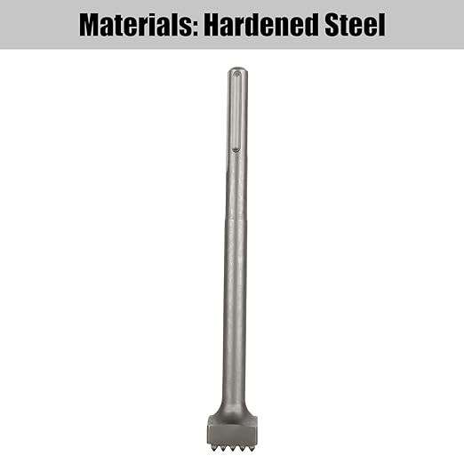 QTLCOHD 11 1/2 Inch SDS Max Bits 25 Tips Bushing Tool for Concrete Roughness Coating Remove Square Head for Rotary Hammer, Stone, Brick Wall