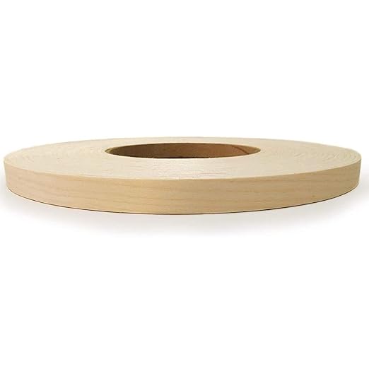 Edge Supply Maple Pre-Finished 3 in x 250 ft Roll with a Clear Lacquer UV Finish ??Pre-Glued Iron On Real Wood Veneer Edging ??Edge Banding Tape with Hot Melt Adhesive, Ideal for Furniture & DIY.
