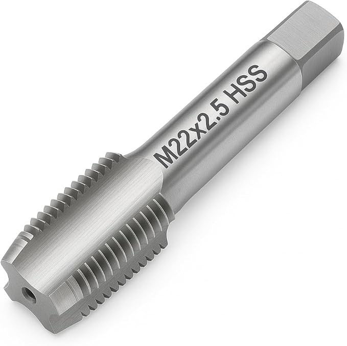 M22x2.5 Metric Thread Tap 6542 High-Speed Steel Tap for Internal Threading and Repair