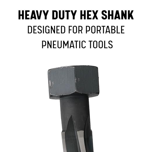 Drill America DWRRB1-1/8HEX 1-1/8" Bridge/Construction Reamer with Hex Shank, DWR Series