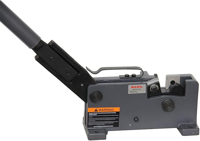 KAKA INDUSTRIAL Manual Sheet Metal Shear | Cuts Round Steel up to 0.95 inch, Rebar, Flat Bar, Square Steel, Rod | Heavy-Duty Benchtop Tool MS-24 for Metalworking, Construction, and DIY Projects