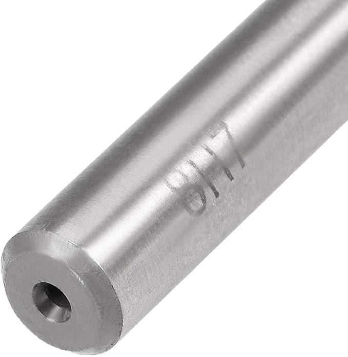 uxcell Chucking Reamer 8mm, H7 HSS Lathe Machine Reamer 6 Straight Flutes, Round Shank Milling Cutting Tool, Metric Reaming Drill Bit for Stainless Steel Metal Hole