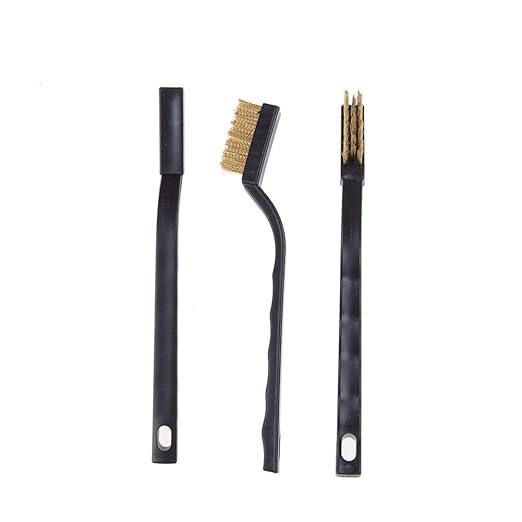 30PCS Mini Wire Brush Brass Brush,Curved Handle Masonry Brush Wire Bristle for Cleaning Welding Slag and Rust