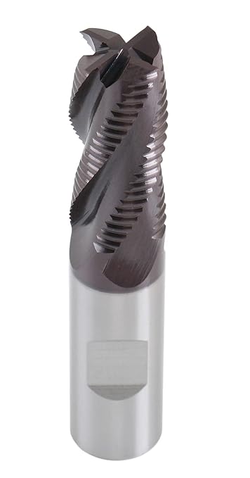 Accusize Industrial Tools Standard Tooth M42 8% Cobalt Tialn Roughing End Mill, 3/4'' by 3/4'' by 1-5/8'' Flt Length, 1102-0034