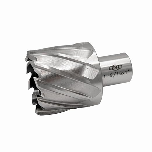 EST HSS M2AL Annular Cutter 1" DOC with 3/4" Weldon Shank for Magnetic Drill Press (D1-9/16" X 1")