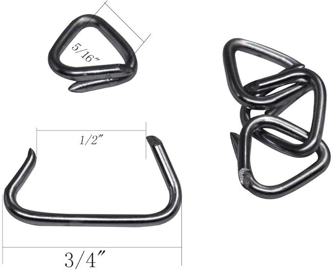 HARDK Hog Ring Pliers set Angled,300 Galvanized Hog Rings - Professional Upholstery Installation Kit