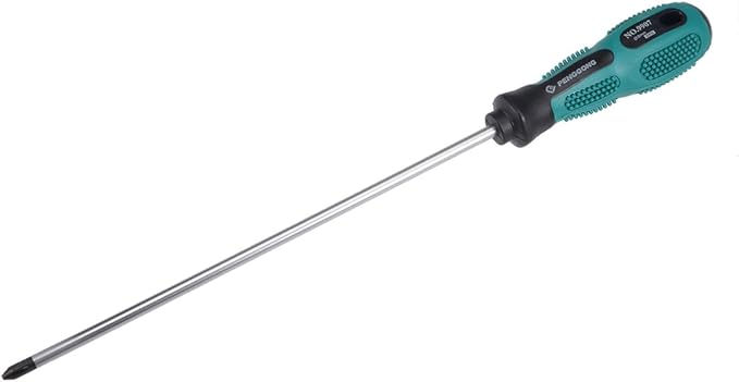 uxcell #2 Phillips Screwdriver 10 Inch Round Shaft Non Slip Comfortable Handle