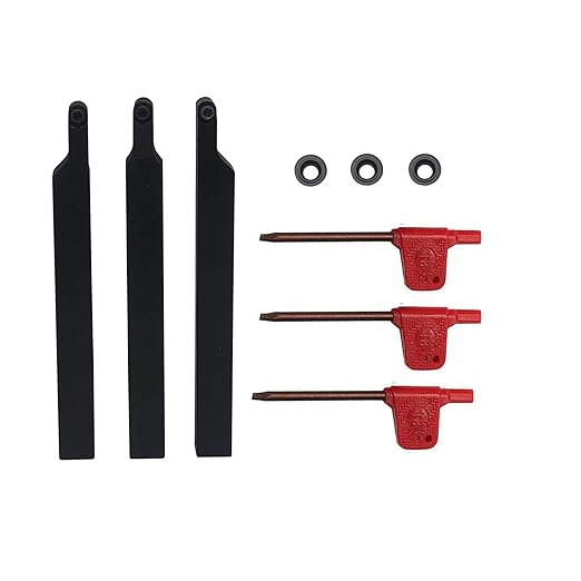 3/8??1/2" SRACR SRACL SRDCN1010/1212 H06 Lathe Turning Holders Lathe Turning & Profiling Tool Holder with RCMT0602 Round Carbide Milling Inserts (3pcs 1/2??Holders with Gray Inserts)
