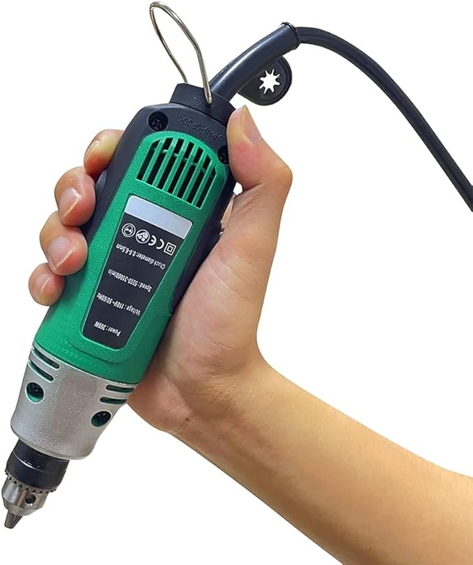 260W Rotary Tool Power Die Electric Multi-function Grinder Carver Set, Stepless Variable Speed Adjustment, 31000RPM, Lightweight