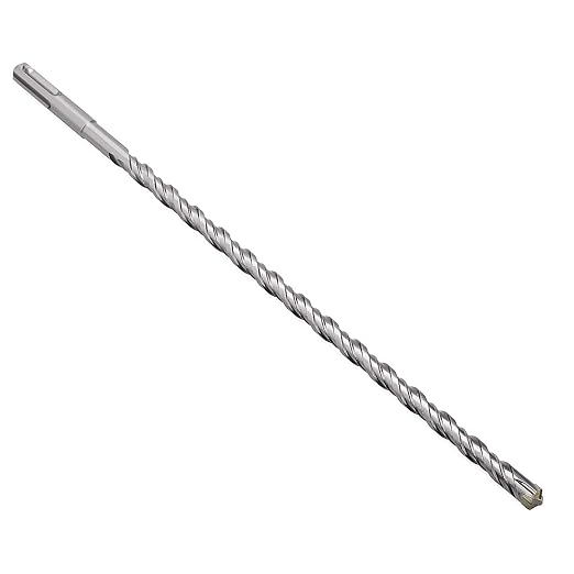 1/2 in x 18 in (12 x 460mm) SDS Plus Rotary Hammer Drill Bit, Concrete Drill Bit for Concrete, Brick, Cement and Stone, Length : 460mm / 18 inch, 1/2 inch （ 12mm