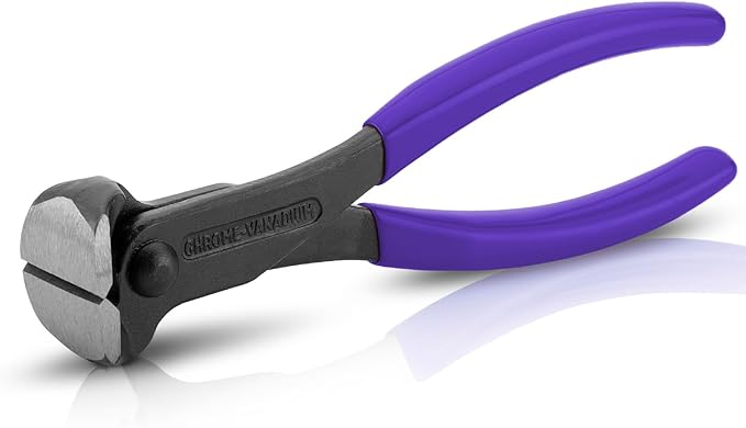 Bates- Nail Puller, 7 Inch, Royal Purple, Nail Remover Tool, Cutting Pliers, Carpenter Tools, Staple Puller, End Cutting Pliers