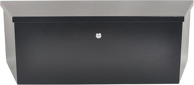 35 Inch Steel Tongue Tool Box with Lock and 2 Keys, Underbody Storage Truck Bed Organizer Toolbox for Trailer Pickup RV, Job Tool Chest, 35 X 12 X 11.8 Inch, Black