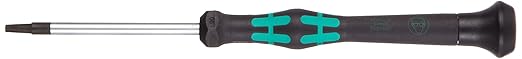 Wera 05118185002 Kraftform Micro 2067 Torx HF Electronics Precision Screwdriver, TX9 Head, 60mm Blade Length