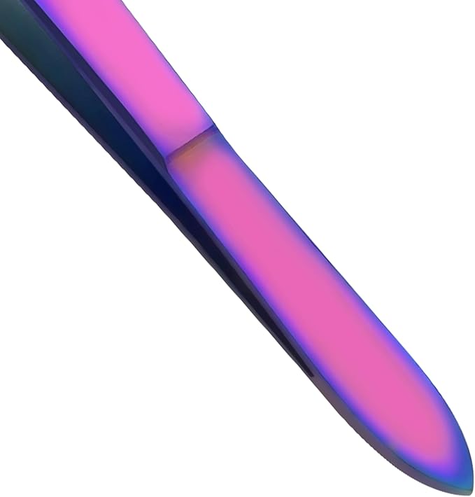 Iris Forceps 4" Rainbow - Fine Tips, Slip-Resistant Grip, Multicolor Stainless Steel Precision Craft Tool for DIY Enthusiasts