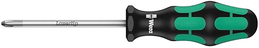 Wera 05008710001 Kraftform Plus 350 PH Phillips Screwdriver, Lasertip, PH 1 Head, 3-1/8" Blade Length