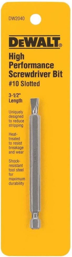 DEWALT DW2040 #10 Slotted Power Bit