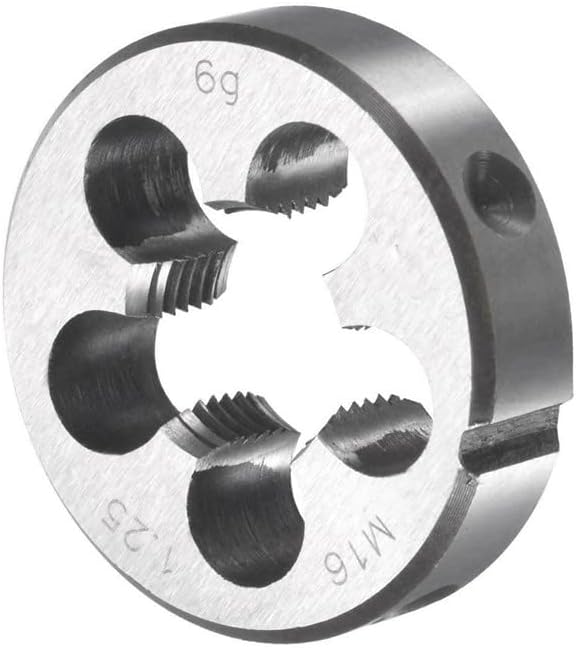 Mactoom 16mm x 1.25 HSS Metric Tap and Die Set Right Hand Thread,Tapping DIY Tool 3pcs (M16 x 1.25mm)