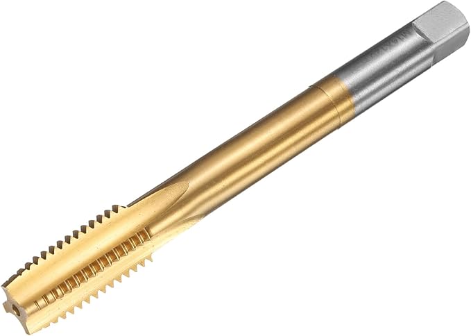 uxcell Metric Thread Tap M14 x 2 H2 120mm Straight Flute Screw Thread Milling Machine Taps Threading Tapping Repair Tool
