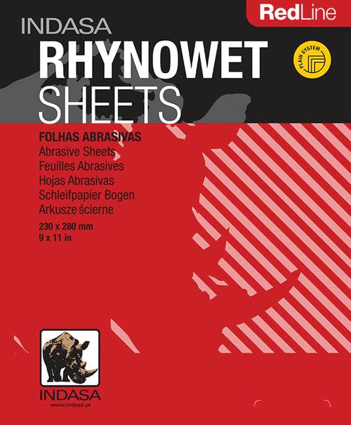 Buy Indasa Redline Rhynowet Wet & Dry Sanding Sheets, 6 & 7 Series (6-1000), 80