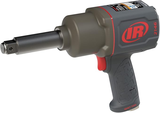 Ingersoll Rand 2146Q1MAX-3 3/4" Air Impact Wrench, Quiet, 2,000ft-lbs Nut-busting torque, Maintenance Duty, 3" Ext Anvil
