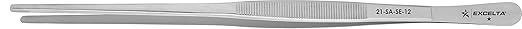 Excelta - 21-SA-SE-12 - Tweezers - Strong Point - Straight - One Star - Anti-Mag. SS - Serrated Tips, 0.1" Height, 0.45200000000000001" Wide, 12" Length