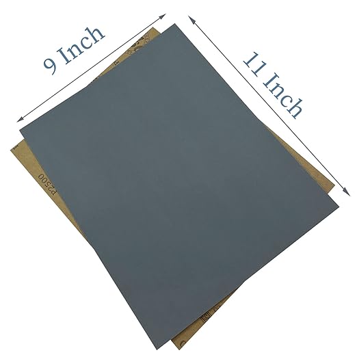2500 Grit Wet Dry Sanding Sheets,9 x 11 Inch Sandpaper-15PCS Premium Silicon Carbide Sand Paper for Wood Metal Ceramic or Auto Polishing and Scratches Removing
