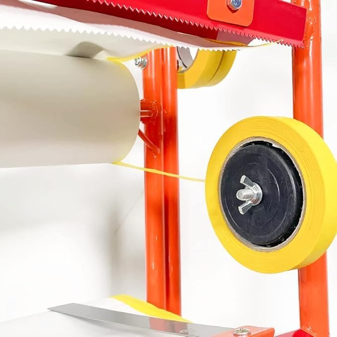 LAUCO Portable Slimline Mobile Masking Paper Machine Dispenser, Masking Machine Mobile Tree Style Mobile Masking Paper Station & Tape Dispenser Station, Stand Holds Multiple Rolls- (1680)