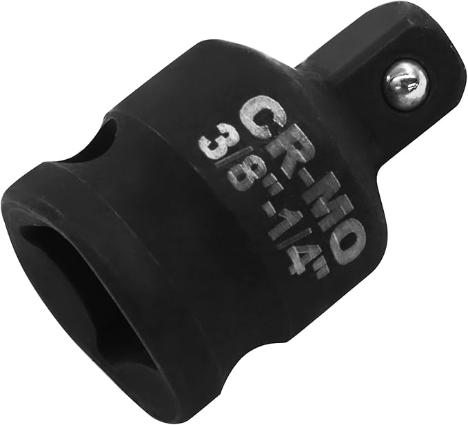 3/8" Female to 1/4" Male Impact Socket Adapter, Black Wrench Socket Adapter For Impact Driver