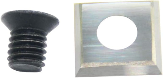 14mm Standard Square Straight Tungsten Carbide Replacement Cutter Inserts Knives 14mm x 14 x 2mm for Grizzly T21348 and Woodworking Spiral Helical Planer Head and DIY Wood Lathe Turning Tools 1pcs