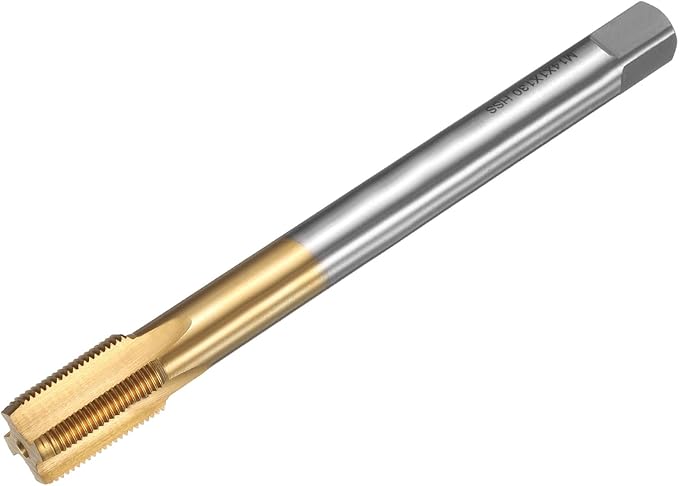 uxcell Metric Thread Tap M14 x 1 H2 130mm Straight Flute Screw Thread Milling Machine Taps Threading Tapping Repair Tool