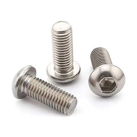 50 Pcs 1/4-20 x 1 Button Head Socket Cap Bolts Screws,304 Stainless Steel 18-8,Allen Socket Drive,Bright Finish,Fully Machine Thread (1/4-20 x 1-5/8 50pcs)