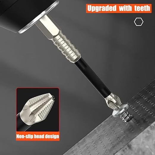 High-Magnetic Screwdriver Drill Bit,k5 Impact Resistant Non Slip bit,Strong Magnetic Durability Screwdriver Drill Bit Set,Anti-Slip Magnetic Electric Screwdriver Set,50 65 75 100 120 150mm (3*Sets)