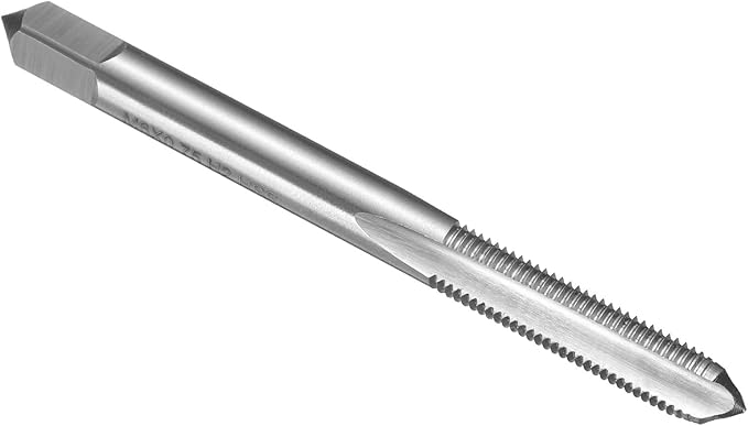 uxcell Hand Plug Tap M6 x 0.75 H2 Metric Thread Plug Style Taps Straight Flute Screw Tapping Threading Tool High Speed Steel HSS6542