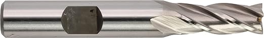CME 5 pcs M42 Cobalt End Mills, Square Nose, Bright (Uncoated) Finish, 5/16" Mill Diameter, 3/4" Length of Cut, 2 1/2" Overall Length, 4 Flute, Center Cutting