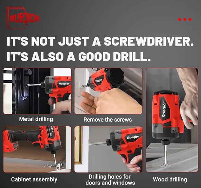 2953-20 Cordless Impact Driver for Milwaukee M18 Battery, Up to 220Ft-lbs(300N.m) Brushless 1/4" Impact Driver, 3-Speed Lightweight Power Impact Drivers