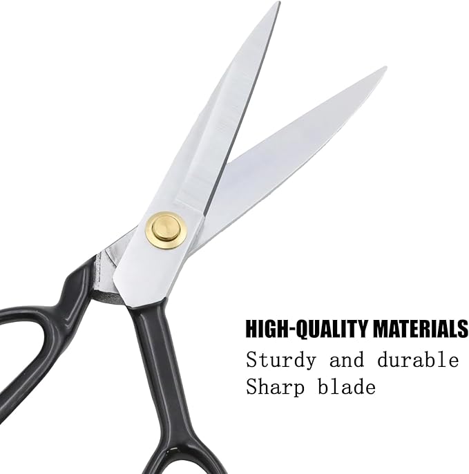 9 Inch Sharp Sewing Scissors for Fabric Cutting Metal Scissors Sewing Shears Heavy Duty