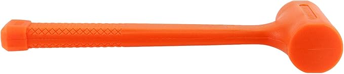 2 Piece 4 Lb 14" x 5.3" Dead Blow Hammer Orange, Durable Rebound Resistant Dead Blow Hammer with Non-Slip Grip, Non-Marring Dead Blow Mallet